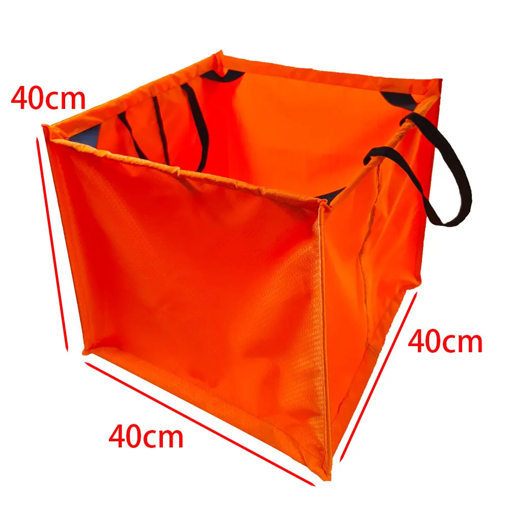 3 Color Nylon Folding Cube Rock Climbing Arborist Throw Line Rope Foldable Storage Bag for Camping Hiking Climbing Accessory