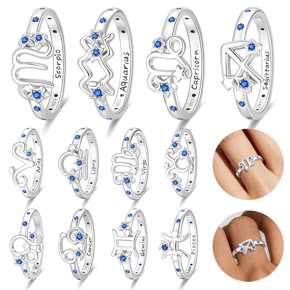 Bagues en argent Sterling 925 pour femmes, bagues à motifs pour femmes et filles, bijoux pour anniversaire