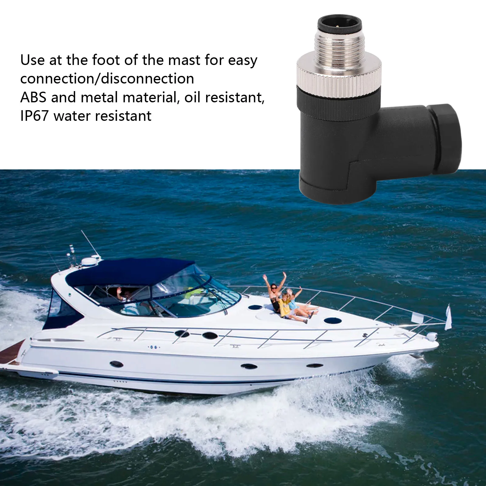 NMEA 2000 남성용 현장 설치형 커넥터 5핀 나사형 IP67 방수 로렌스 네트워크용 현장 설치형 커넥터