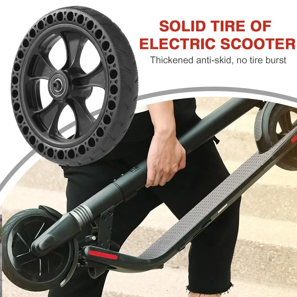 

Electric Scooter Solid Tire with Axle Shock Absorption E-Bike Hollow Vacuum Tyre Kick Scooter Tyre for Kugoo S1 S2 S3 S4