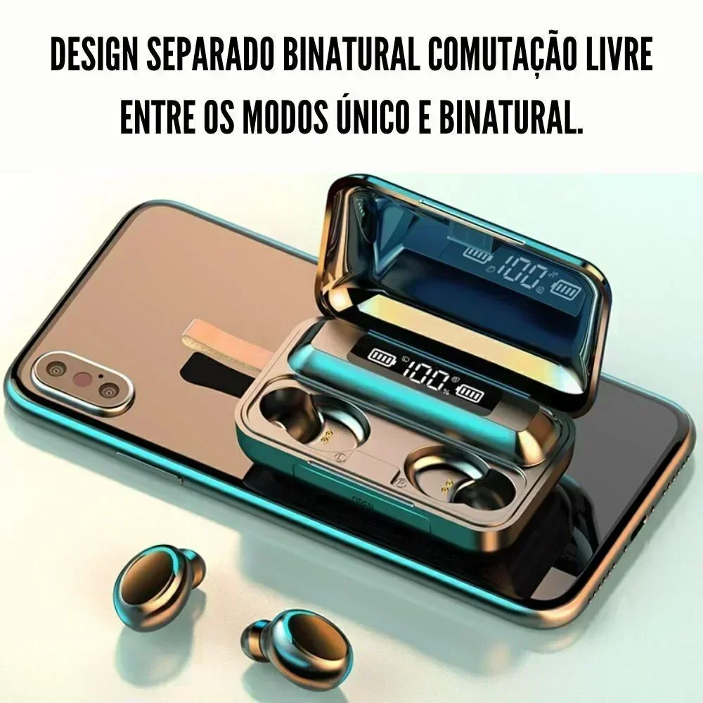 جديد سماعات بلوتوث 9D ستيريو عالية باس سماعات أذن رياضية Handfree التحكم باللمس Tws سماعات أذن لاسلكية مقاوم للماء