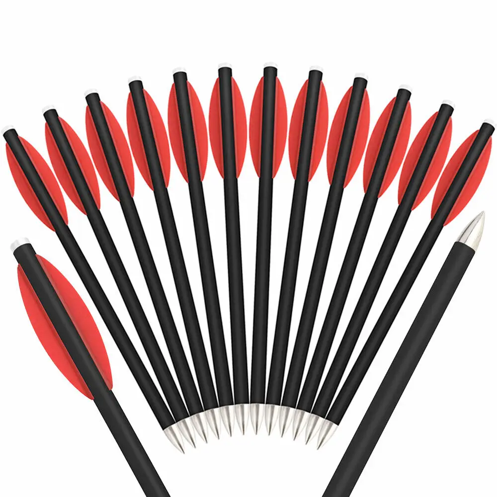

6.3"Archery Crossbow Bolts Mini Mixed Carbon OD6mm ID4.2mm Crossbow Arrow Bow Archery Hunting Shooting Arrow 6/12/18/24pcs