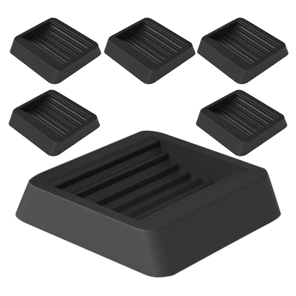 6 قطعة كرسي متحرك القدم سدادة من البولي يوريثان دائم عدم الانزلاق الأثاث عجلة فتحة وسادة سهلة التركيب المضادة للانزلاق عجلة الوسادة للمنزل مكتب