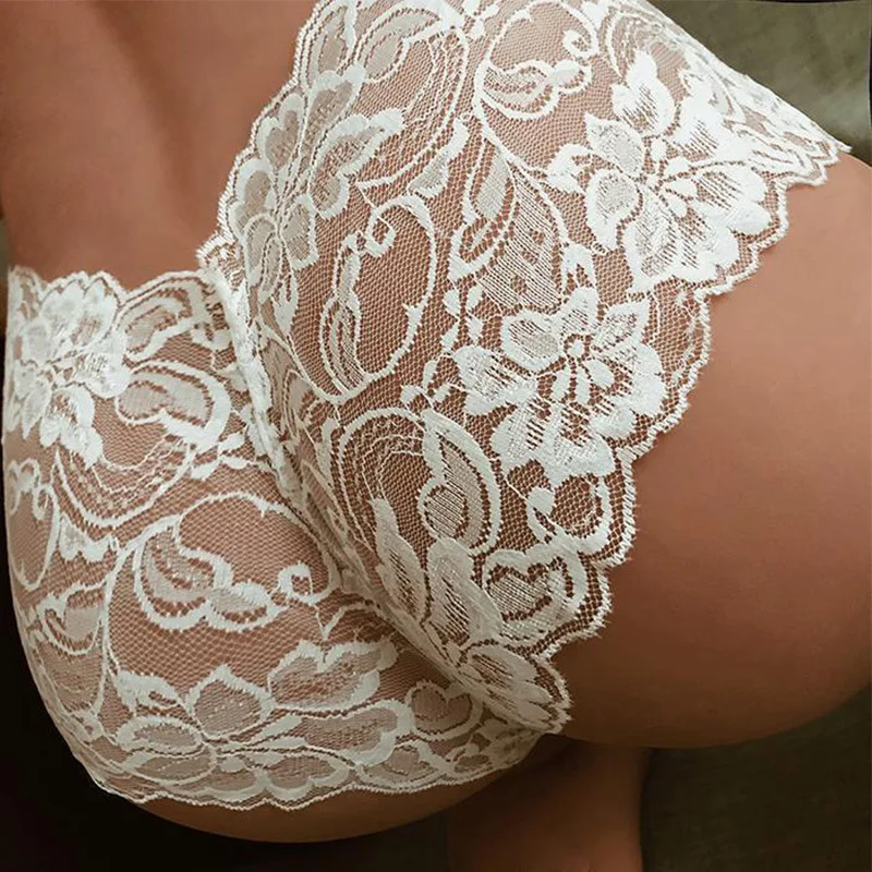 Seamless Underpants for Women Transparent Lace Sexy Panties Temptation Female Breathable Non-Trace Knickers Lace Panties