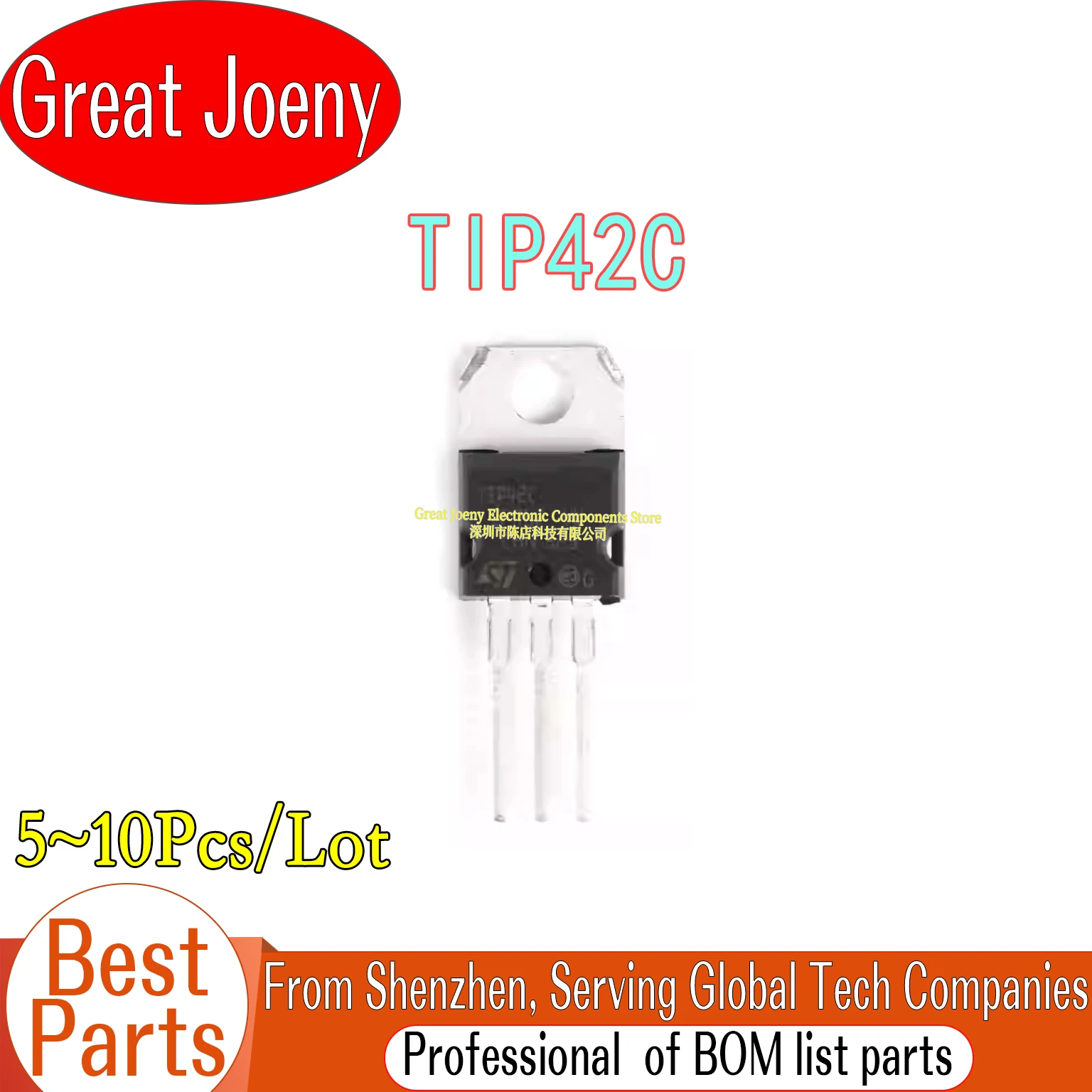 

(5-10 Piece)100% New TIP42C IC Chipset TO-220