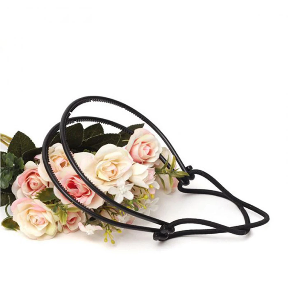 

Black Double Root Hair Band New Fashion Elastic Headband Durable Plastic Headband Hair Accessories Headdress Salon Tool