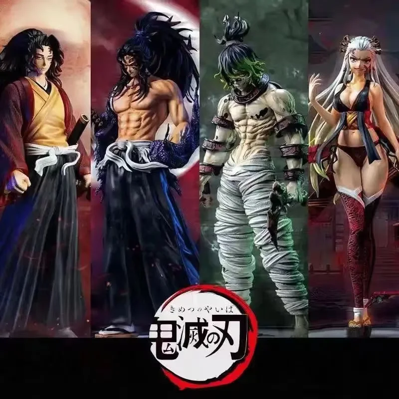 Cartoon Anime Demon Slayer Figures Giyuutarou Daki Kokushibo Tsugikuni Yoriichi Douma Kimetsu Action Figures Model Toys Gift