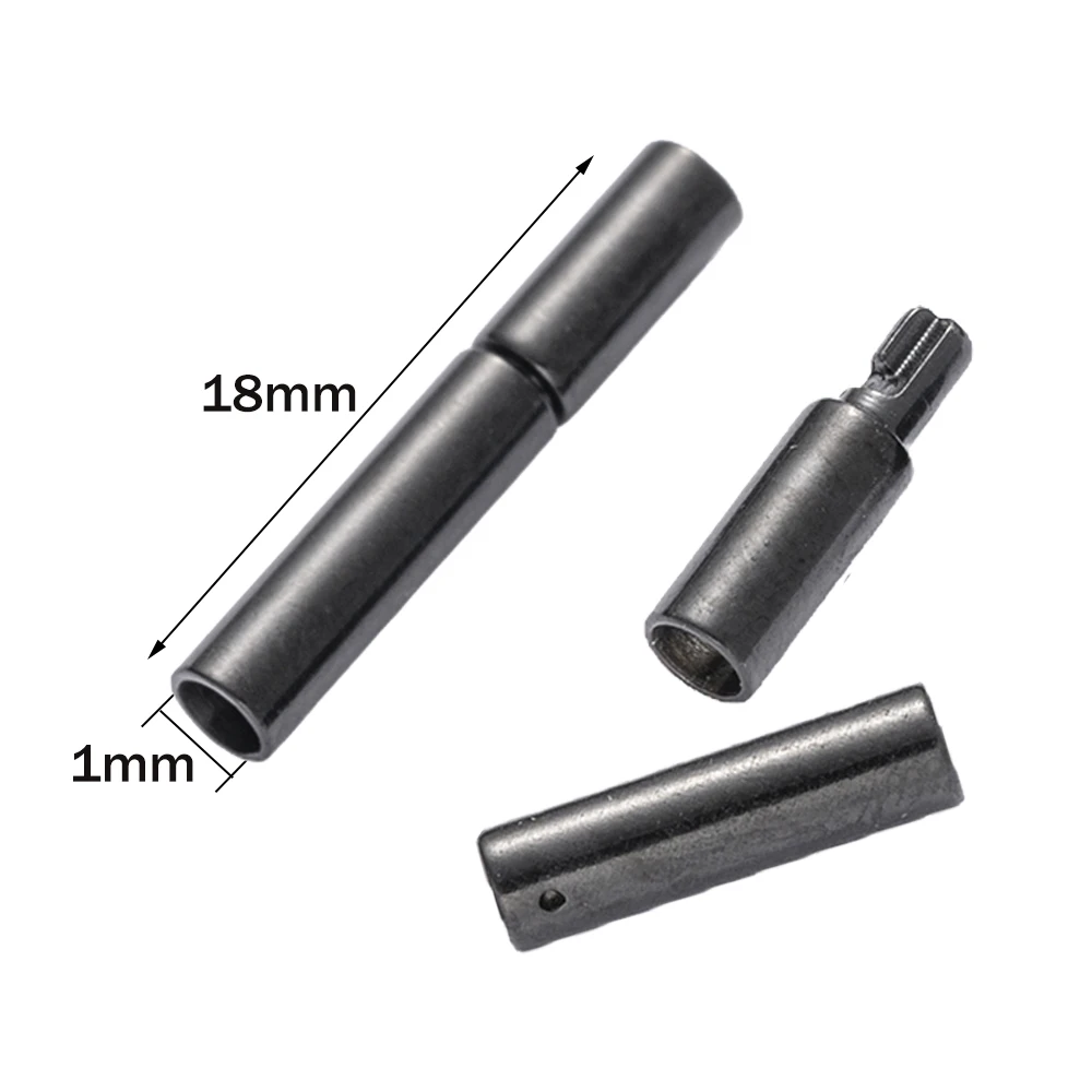 5pcs Stainless Steel Tube Hook Clasps Round Leather Cord Buckle Connectors for Rope Jewelry Making DIY Bracelet Necklace Crafts image 5