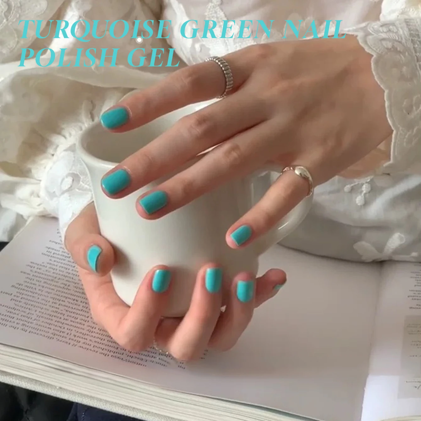 MIANEL 12ML 2026 Turquoise Green Gel Nail Polish Trendy Shade for Manicure Long-lasting Color New Arrival