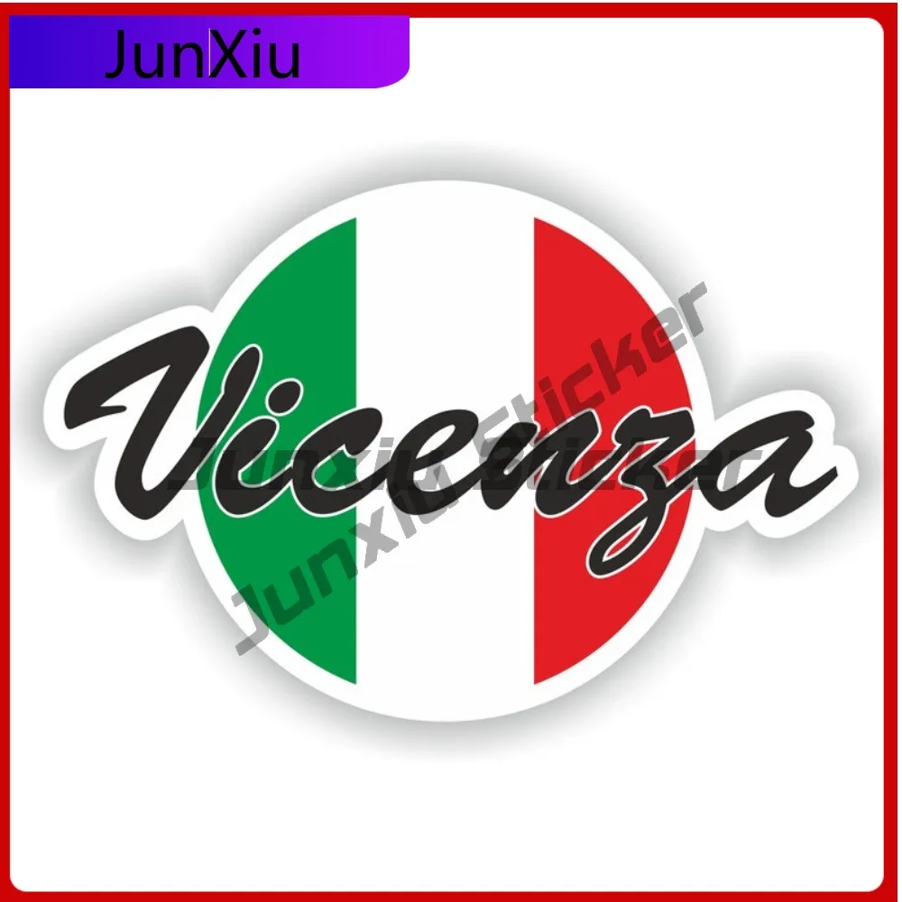 

Vicenza City Italy Flag Vinyl Decals Graphic Bumper Moto Stickers Custom Car Decals Suv Window Cover Scratch Sticker Accessories