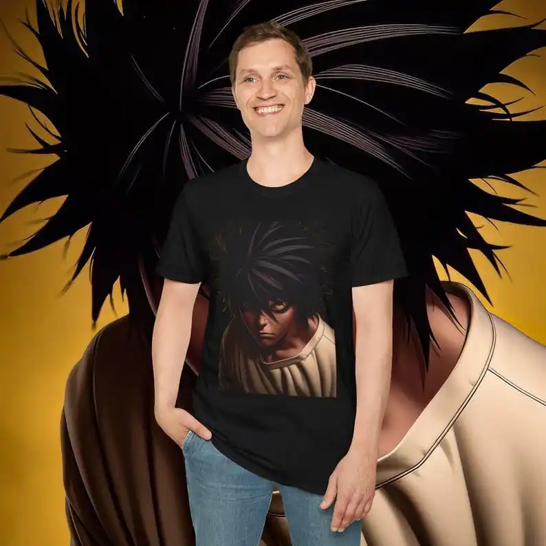 Death Note 3D T-shirt % Premium Quality Graphic Tee for Fans & Collectors - Unique Anime Apparel in Various Sizes