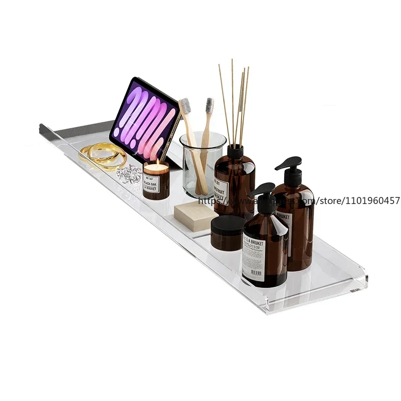 Nordic Acrylic Bathtub Tray, Spa Holder, Bath Table, Bathroom Storage Organizer, Bandeja Bath Tub Accessories