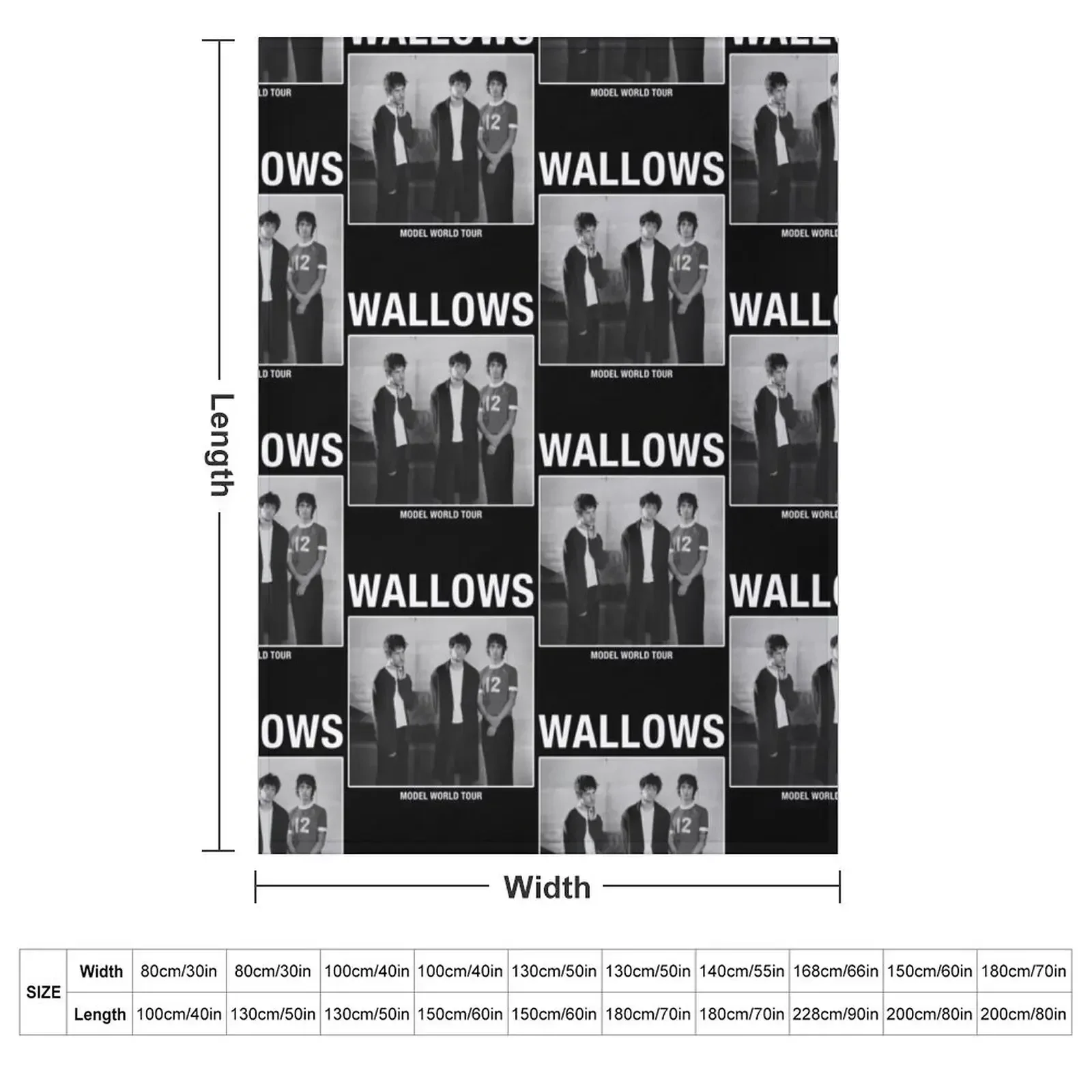 Wallows Model World Tour Throw Blanket Custom decorative Decorative Sofas Blankets For Baby Blankets
