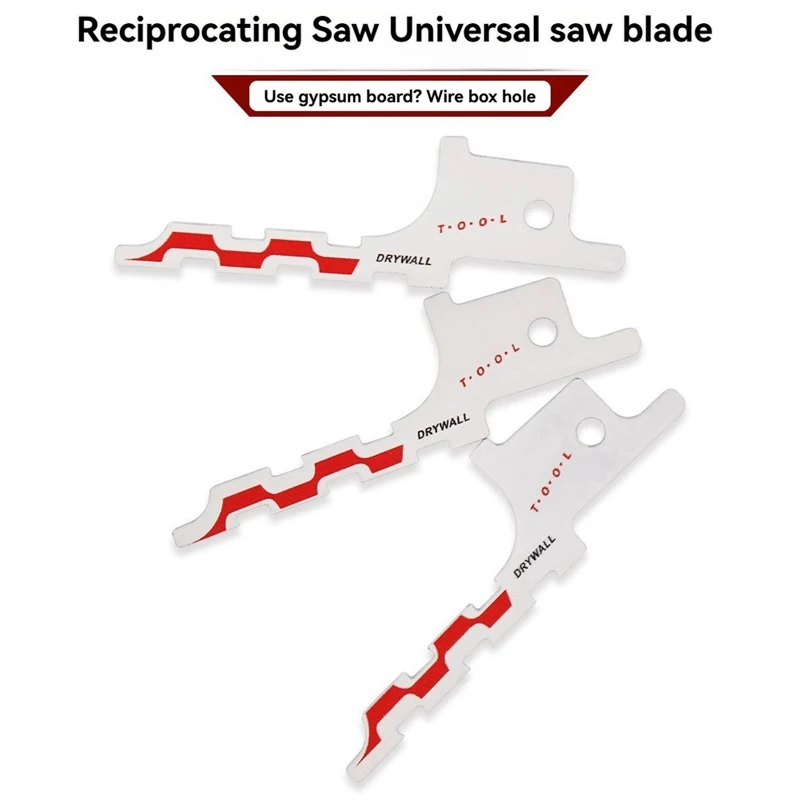 ABJI-Mini Reciprocating Jig Saw Blades Drywall Reciprocating Saw Blade 85/86 Type Wire Box Drywall Access Sawzall Blades