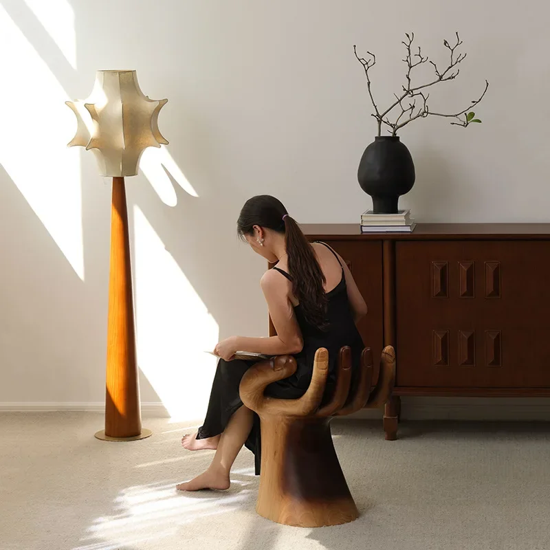 Solid wood fiberglass lounge chair