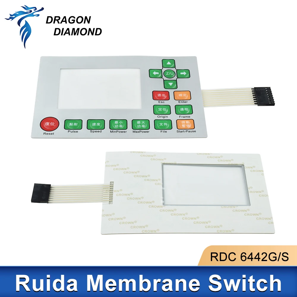 Ruida – interrupteur à Membrane pour graveur Laser, RDC6332G RDC6332M RDC6442S RDC6442G RDC6445G/GZ, Films de commutation pour clavier