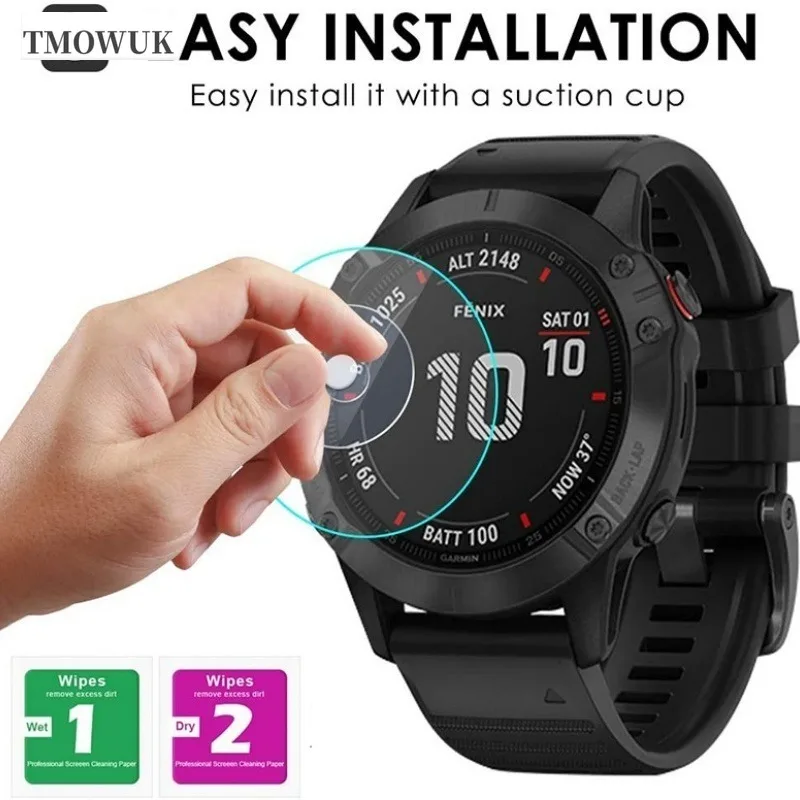 Vidro Temperado Anti-Choque Para Garmin Instinct 2 2X 3 3E Crossover 40 45 50 Mm, Clareza HD