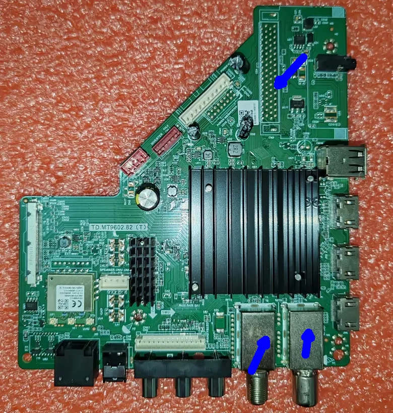 

TD,MT9602.82(T) 4k WiFi Network TV Motherboard 3 different interfaces, shipped according to photos