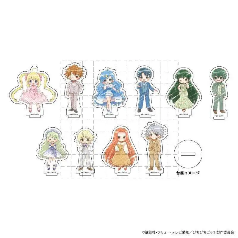 Mermaid Melody Pichi Pitch Nanami Luchia Toin Rina Q Edition Фигурка Акриловая подставка Модель Тарелка Реквизит Стол Декоративный подарок