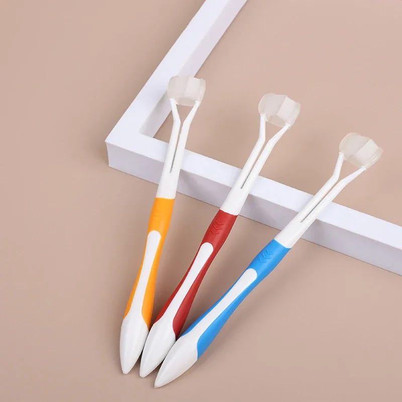 3 Sided Soft Dog Teeth Brush Head Dog Toothbrush Oral Health Teddy Portable Mini Soft Brush Teeth Cleaning Tools Dog Accessories