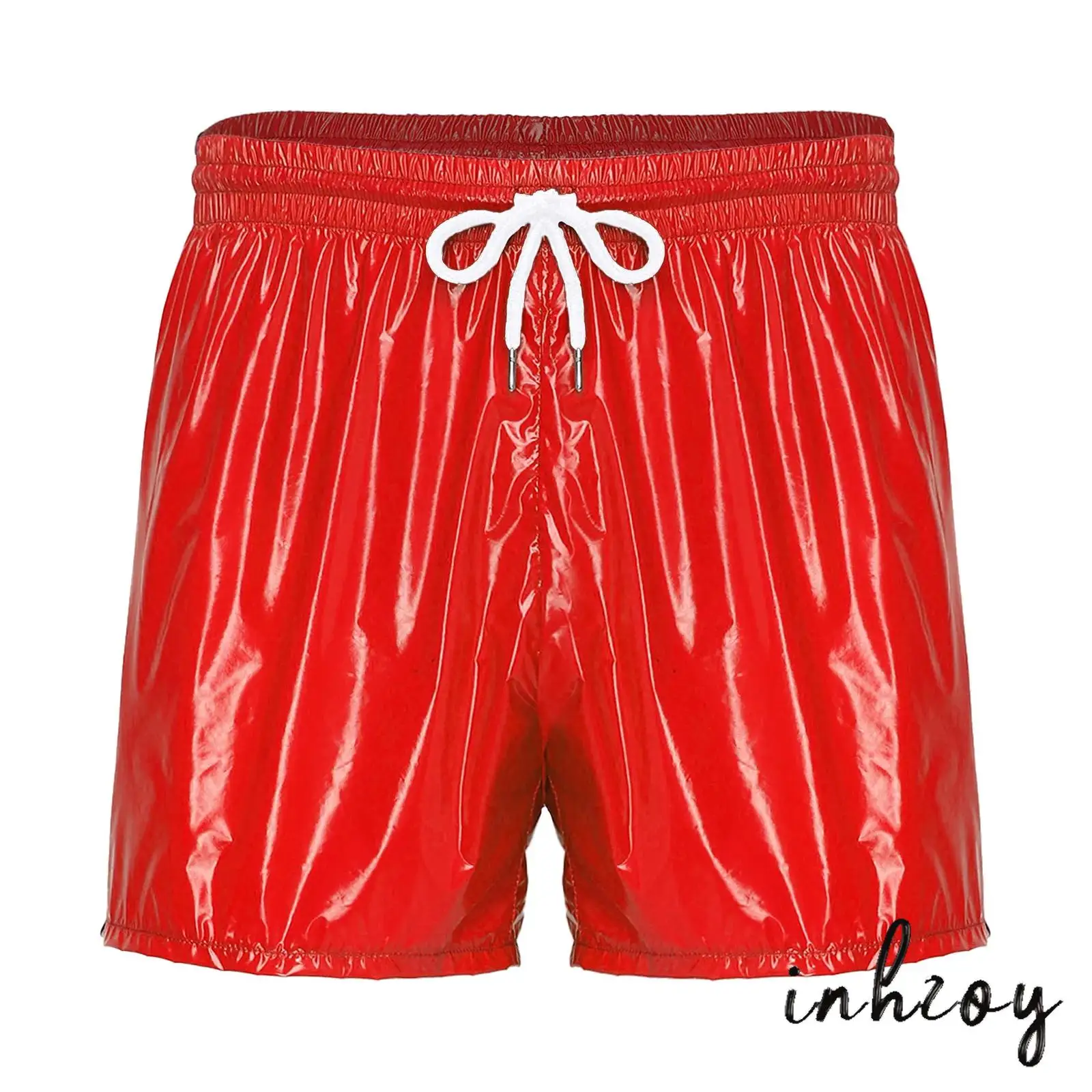 

Mens Waterproof Swim Trunks Workout Shorts Drawstring Elastic Waistband Built-in Briefs Boxer Shorts for Wrestling Gym Sports