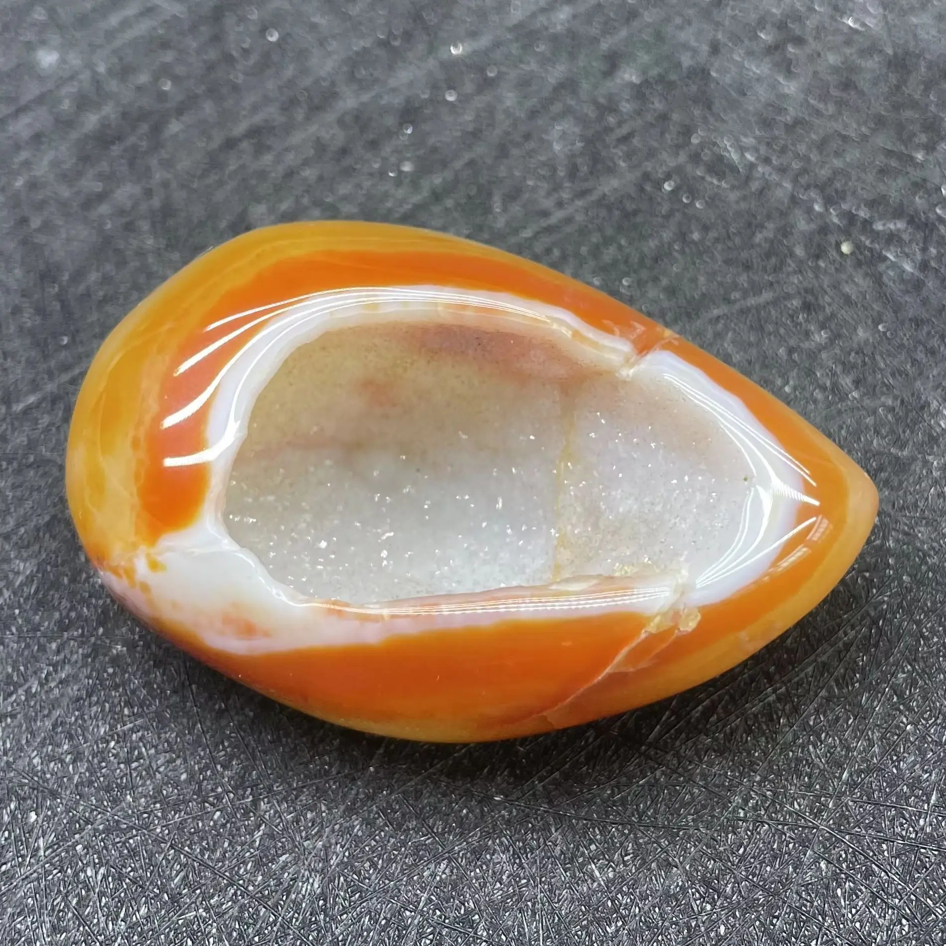 Natural Colorful Red Agate Geode Egg Polished Carnelian Quartz Crystal Reiki Healing Gift Room Decor Quartz