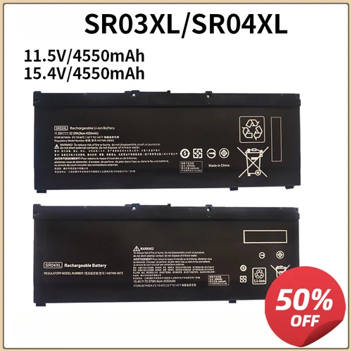 Batería SR04XL, batería SR03XL para HP Omen 15-CE0XX 15-DC0XX Series 15-CE015DX 15-DC0003LA 15-DC0051NR Pavilion 15-CB0XX 15-CX0XX