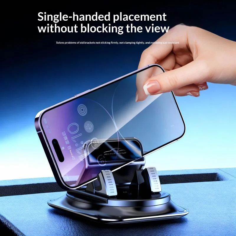 🔝360 Rotatable Car Phone Mount Dashboard Sticky Holder Secure AntiSlip Design for Handsfree Access to ✨