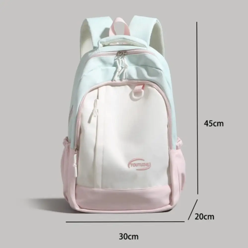 Casual Lightweight Student Backpack Large Capacity Multifunctional Dual-shoulder Bag Minimalist Travel Backpack Commuting