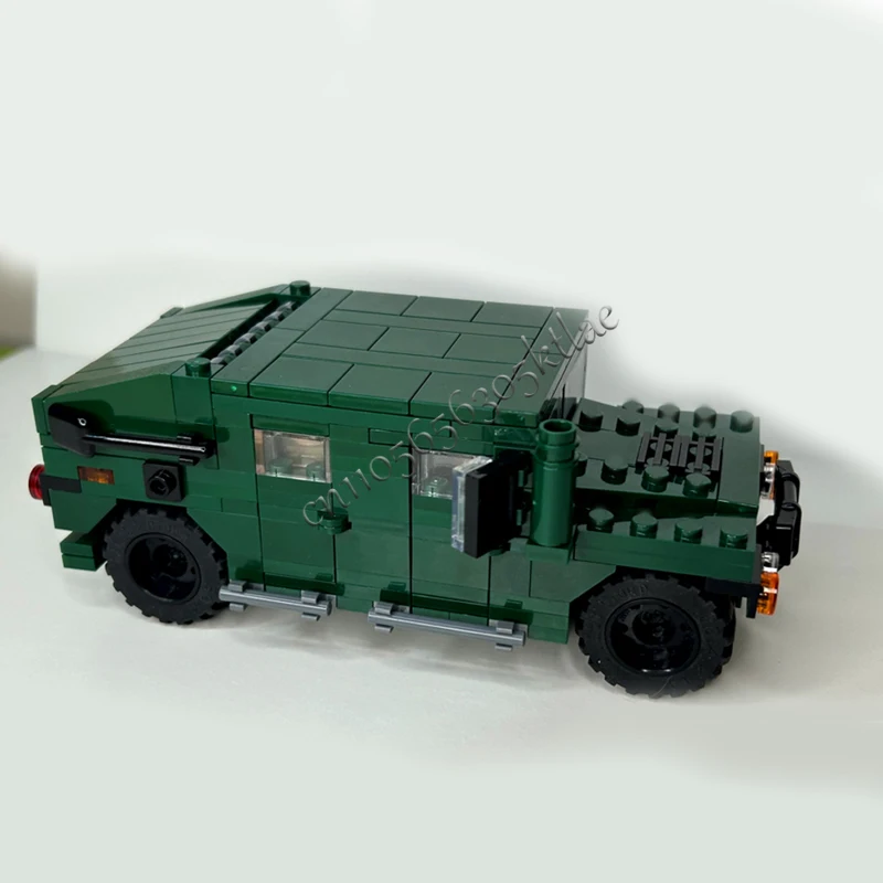 New 329 Parts MOC 1:35 Practical Four Wheel Drive Vehicle Model DIY Assembled Educational Creative Children Toys Christmas Gifts