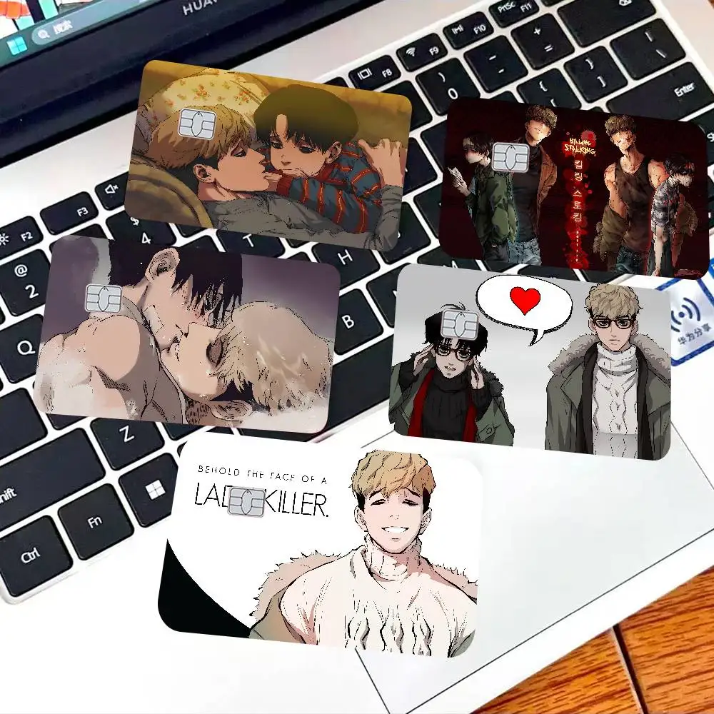 Anime Killing Stalk Anime Spend or Save Funny Shell On Off Ultra Thin No Fade Sticker Skin Cover Film for Debit Credit Card