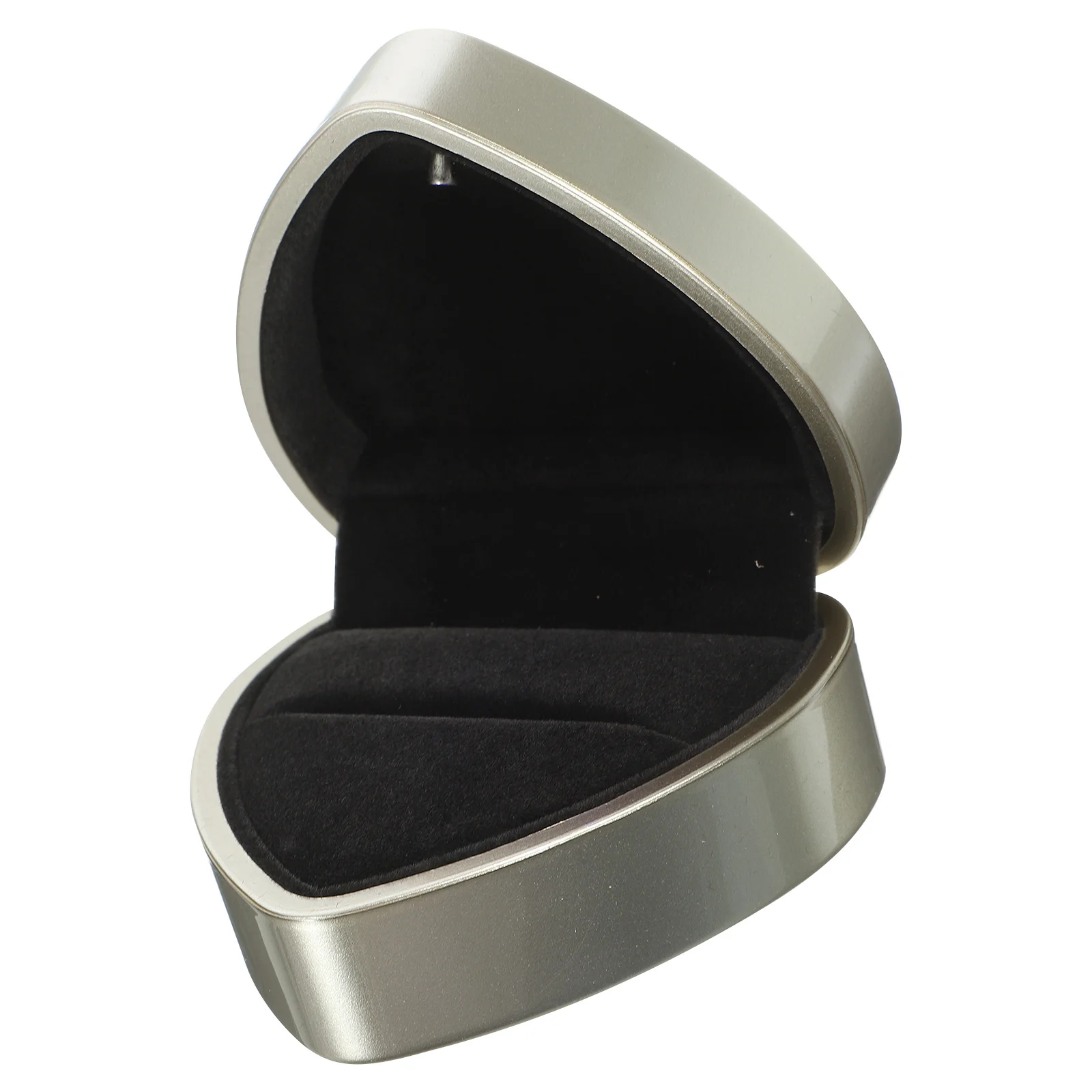 

LED Ring Box Birthday Heart Mold Shaped Boxes Holder Heart-shaped Jewelry Bag Single