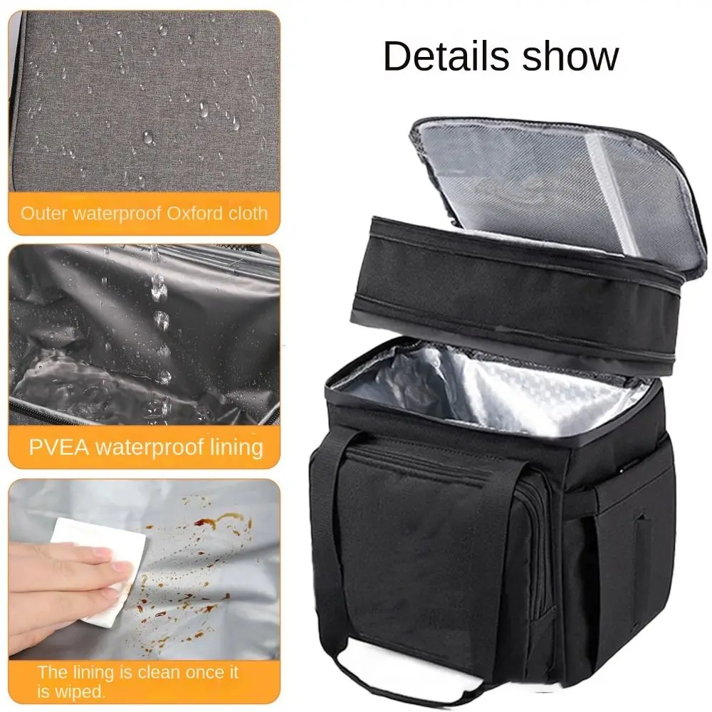 

Insulated Cooler Insulated Lunch Bag Hand-Held Waterproof Picnic Camping Bag Thickened Double Layers Food Tote Bag Picnic