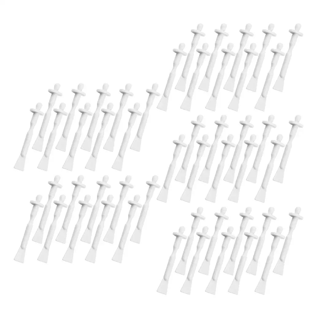 Plastic Waxing Applicator Sticks Small Size Hair Removal Spatula for Precise Eyebrow Nasal Cleaning