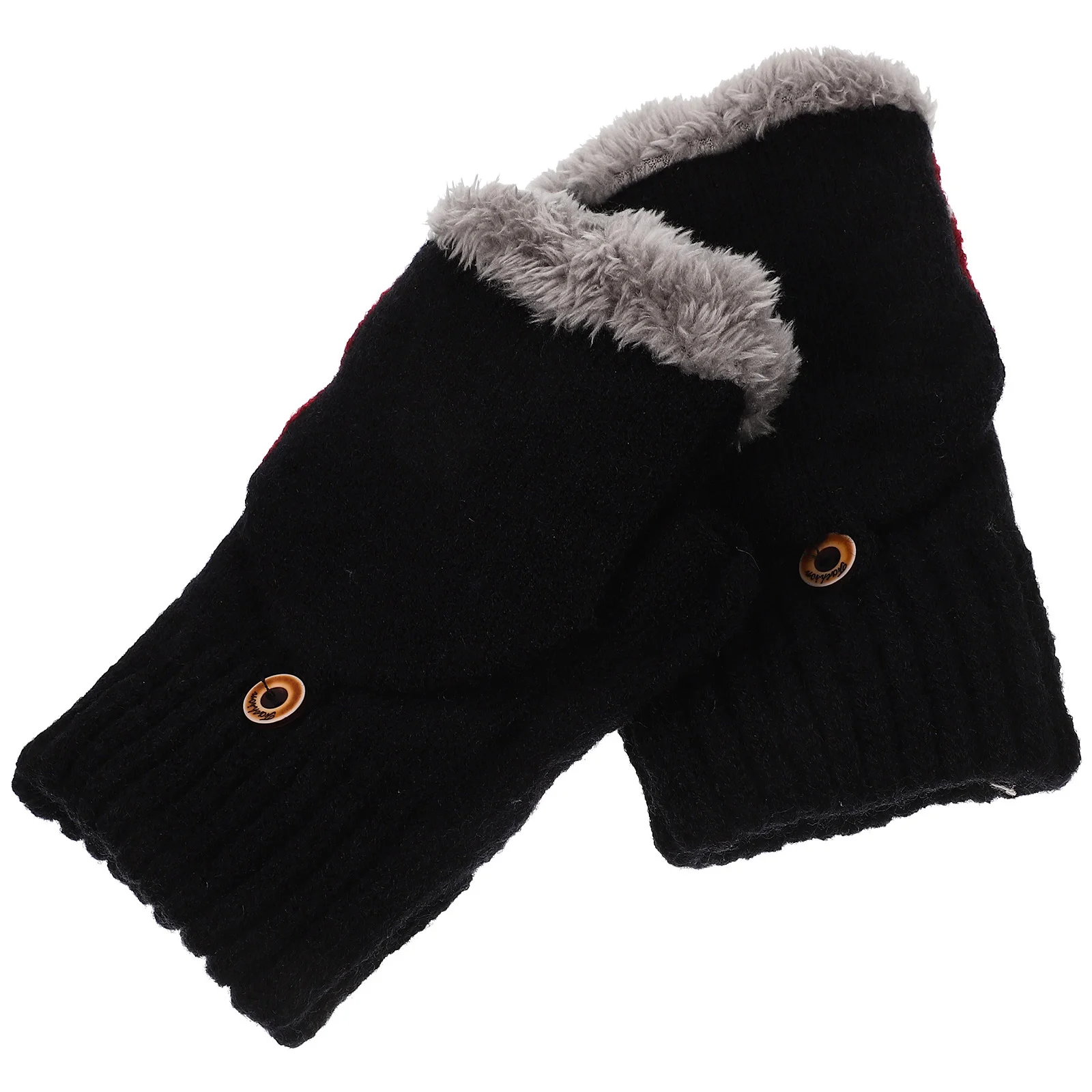 

1Pair Warm Flip-Cover Winter Gloves Women Lovely Windproof Hand Protect Cycling Gloves Hand Warm Keep Prop Winter Supply