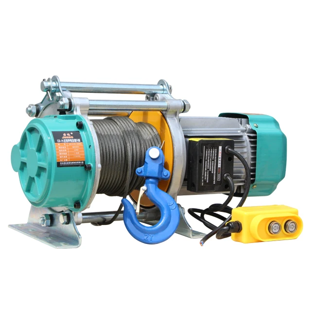 1ton 2tons 30m Multi-function Electric Wire Rope Hoist Winch for Constructing Loading