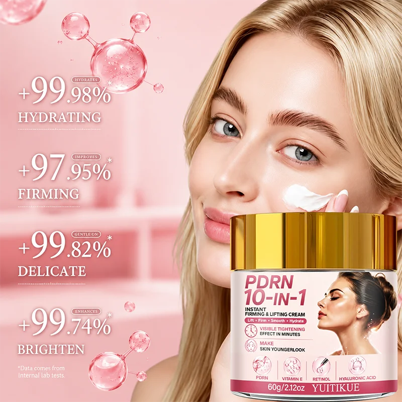 60g PDRN Multi Effect Facial Cream Retinol Vitamin E Hydrate Firm Lifting Smooth Fine Lines Youthful Skin Moisturizer