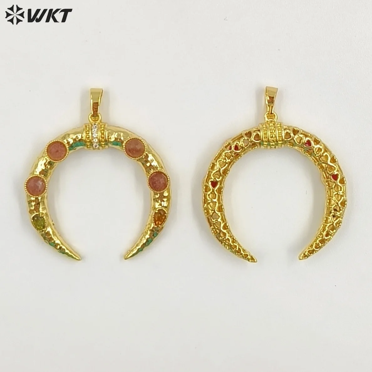 

WT-P2050 Luxury Lovely Gemstone Creative Pendant With 18K Real Gold Plated For Women Jewelry Gifts