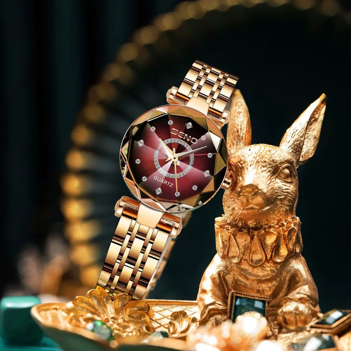 Роскошные элегантные женские наручные часы, водонепроницаемые часы из нержавеющей стали для женщин, простые повседневные женские кварцевые часы