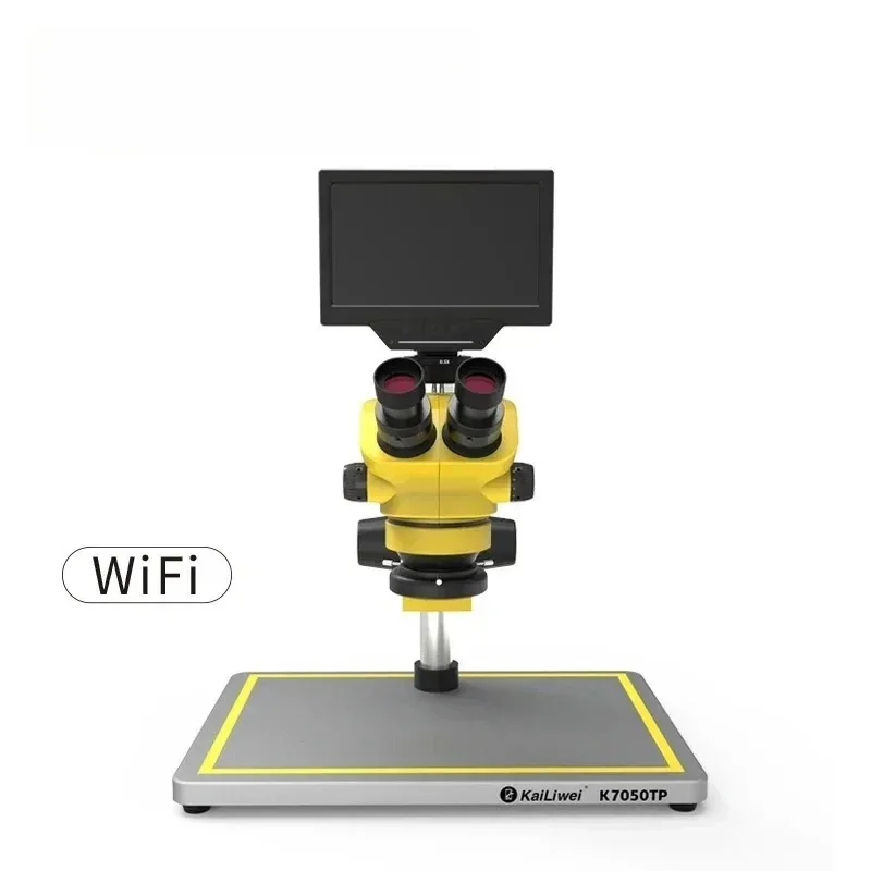 

HD Wifi Microscope 16MP USB with 7' LCD Display 7-50X Magnification for PCB Soldering Repair