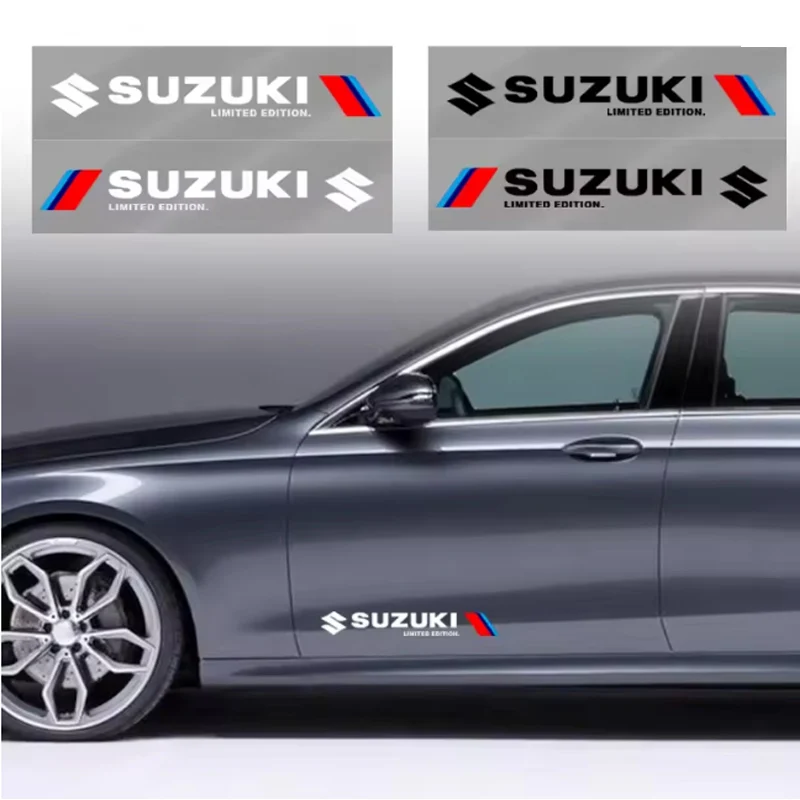 

2pcs Car Side Door Sticker Badge Decal Decoration Emblem For Suzuki DZire IGNIS Alto Spacia Jimmy VITARA SX4 GW250