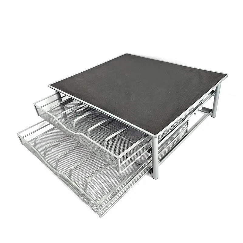 Household Double-layer Coffee Capsule Storage Drawer 72 Capsules in A Storage Box