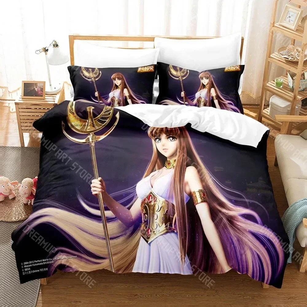 2026 3D Print Saint Seiya Bedding Set Single Twin Full Queen King Size Bed Set Aldult Kid Bedroom Duvetcover Sets