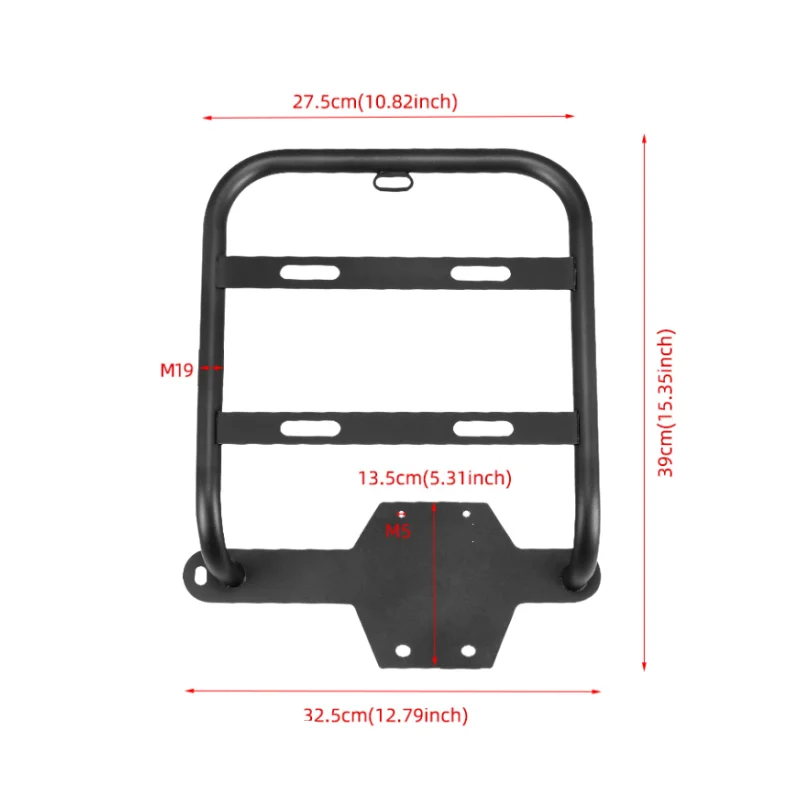 Motorcycle Tail Side Bag Bracket Thickened Side Expansion Frame Is Suitable for Honda  Ct125 Hunter Cub Trail 125