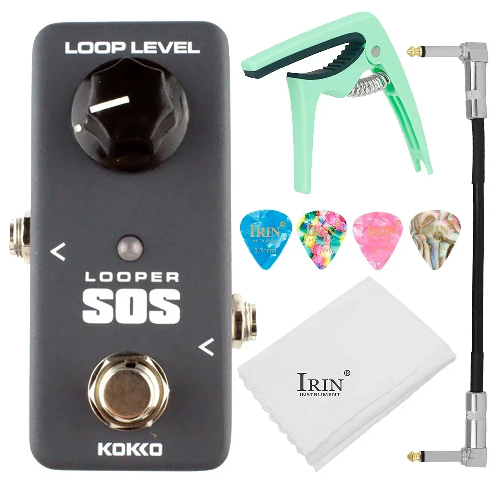 

KOKKO Guitar Looper Effect Pedal Recording Monolithic SOS Looper Mini Pedal Electric Guitar Bass Guitar Parts & Accessories