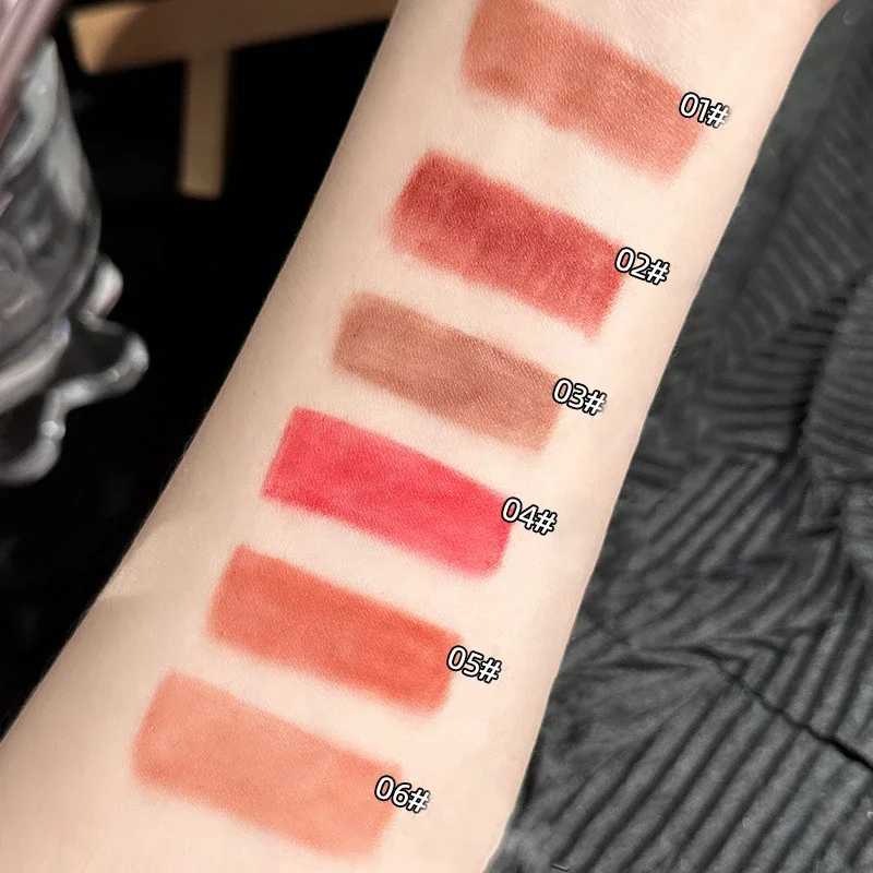 6 farben Rotierenden Lip Liner Lippenstift Stift Wasserdicht langlebig Matte Lip Contouring Lip Liner Bleistift Weibliche Make-Up Kosmetik