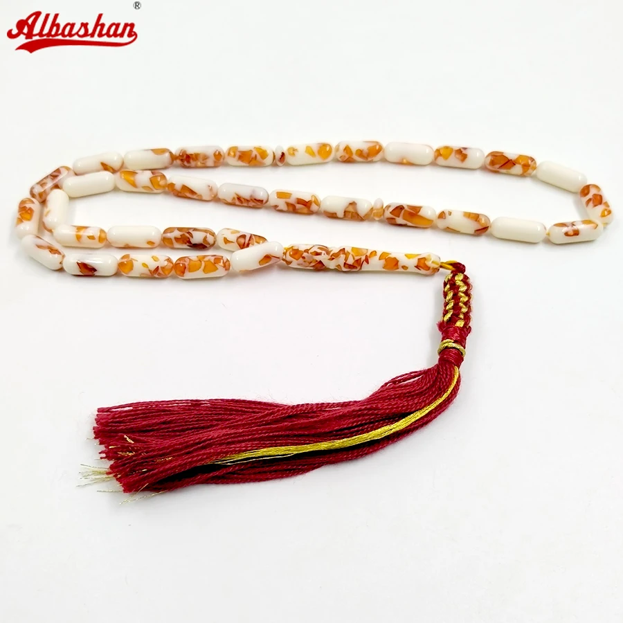 Tasbih Bakelat 33 prayer beads Misbaha bracelet Gift for eid turkish handmade red tassel accessories on hand