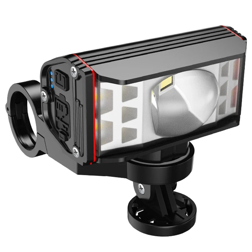 LED-Fahrrad-Frontlicht USB-Aufladbar Fahrradlenker-Taschenlampe Wasserdichte Radfahrlampe Fahrrad-Zubehör