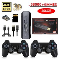 X2 Plus 256G 50000 Game GD10 Pro 4K Game Player 3D HD Retro Video Game Console Wireless Controller TV 50 Emulator For Kids Gifts