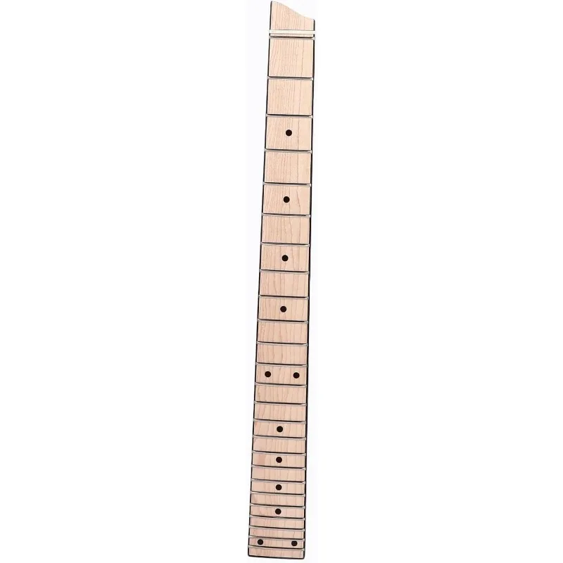 Headless Electric Guitar Neck 25 Fret Maple Fingerboard Easy Install for DIY Assembly Replacement Rock Metal Jazz Guitar Parts